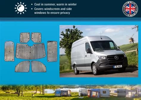 STORES THERMIQUES POUR Camping Car Mercedes Sprinter 19 23 Ensemble