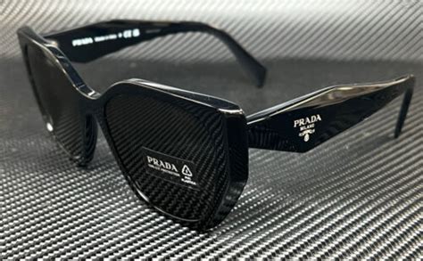 Prada Pr 19zs 1ab5s0 Black Dark Grey Women S 55 Mm Sunglasses 8056597744225 Ebay