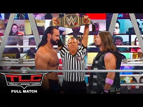 Drew Mcintyre Vs Aj Styles Wwe Championship Tlc Match Tlc