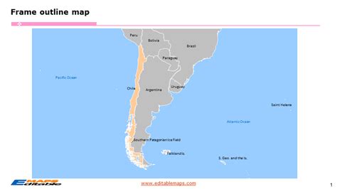 Chile map with 16 Regions - Editable PowerPoint Maps