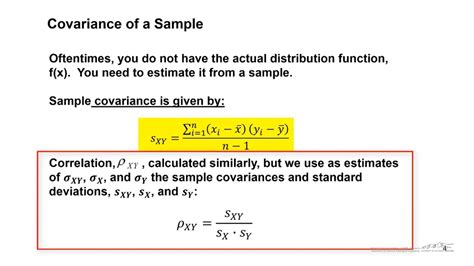 Covariance And Correlation Youtube