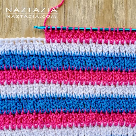 Tunisian Crochet Chain Stitch Pattern Naztazia