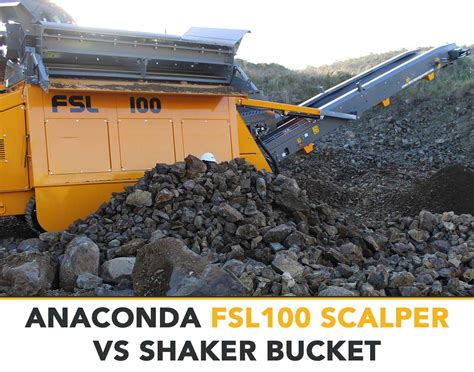 Anaconda FSL100 Scalping Screen VS Conventional Excavator Shaker Bucket