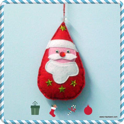 Sewn Santa Christmas Ornament Craft | FaveCrafts.com