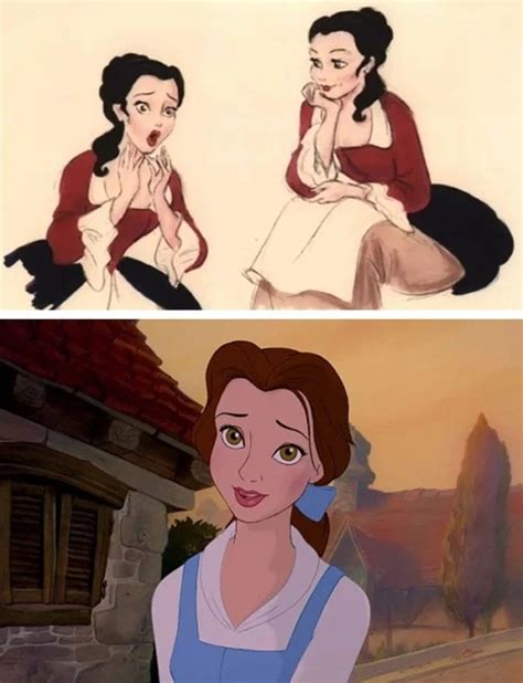 Disney Concept Sketches Compared To Real Characters Others