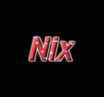 Nix Лого | Бесплатный инструмент для дизайна имени от Flaming Text