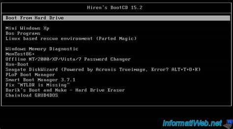 Cr Er Une Cl Usb Bootable De Hiren Boot Cd Live Cd Tutoriels