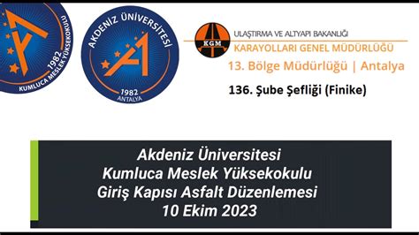 Akdeniz Niversitesi Kumluca Meslek Y Kseokulu Giri