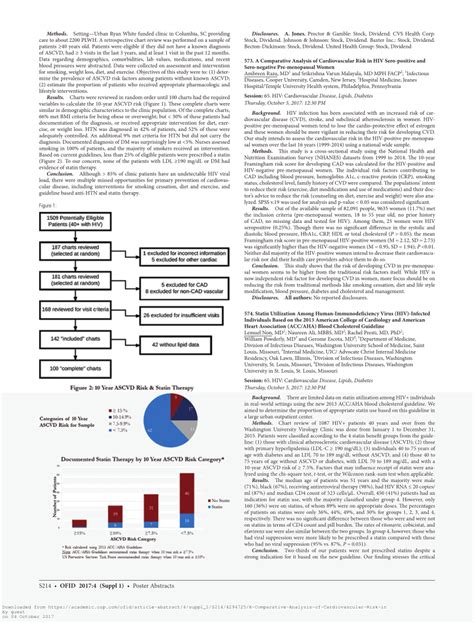 Pdf A Comparative Analysis Of Cardiovascular Risk In Hiv Sero