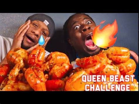 10 2X MEGA PRAWNS CHALLENGE IN 10 MINUTES REMATCH SEAFOOD BOIL YouTube