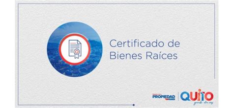 ¿qué Es Un Certificado De Bienes Raíces Registro De La Propiedad Del