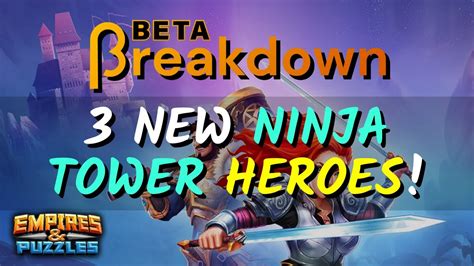 New Ninja Tower Heroes Ruby Is Op Lol Empires And Puzzles Beta