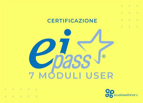 EIPASS 7 Moduli User Scuolawebinar