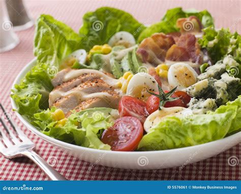 American Cobb Salad Stock Image Image Of Corn American 5576061