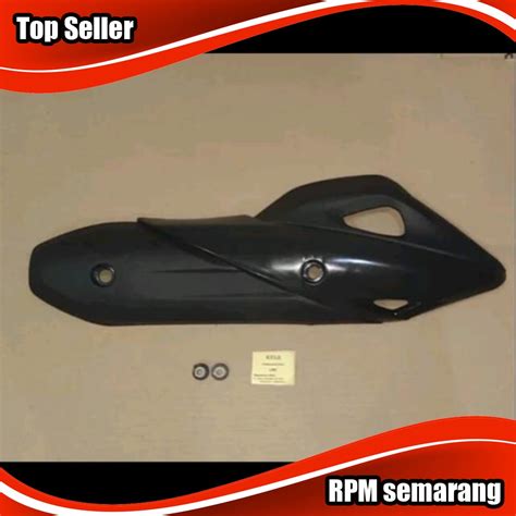 Jual Cover Tutup Penutup Tameng Pelindung Knalpot Hitam Honda Pcx