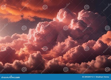 Beautiful Sunset Sky With Cloudsbeautiful Sunset Sky With Clouds Stock