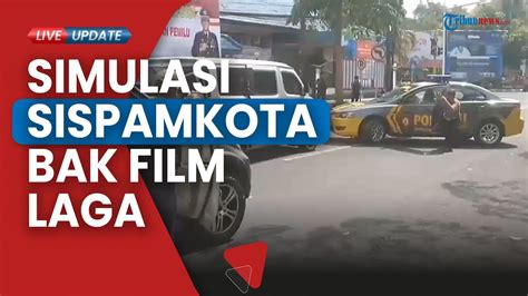 Bak Film Laga Simulasi Pengamanan Kota Polres Tulungagung Kejar