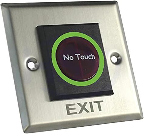 Zkteco No Touch Stainless Steel Door Exit Switch Touch Free Exit Push