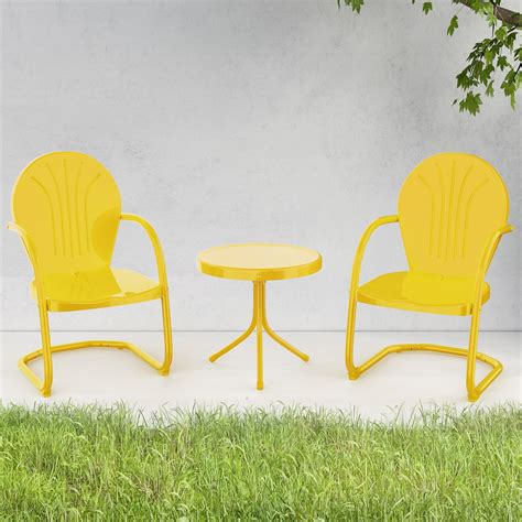 Amazon Efurden Outdoor Bistro Set Patio Retro Metal Chairs Patio