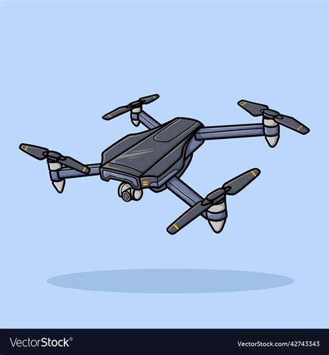 Drone cartoon Royalty Free Vector Image - VectorStock