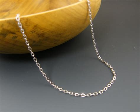 24 Inch Silver Chain 24 Inch Silver Necklace Chain Medium Link Etsy