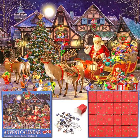 Puzzle Advent Calendar Pieces Jigsaw Puzzle Countdown To