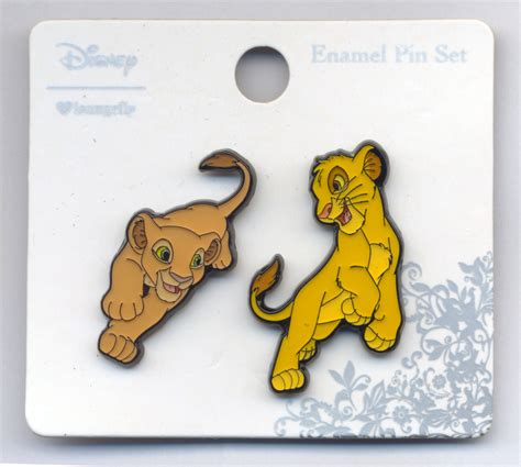 The Lion King Nala Chasing Simba Pin Set Full Set The Lion King