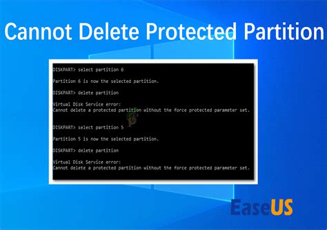 Cannot Delete A Protected Partition Using Cmd 100 Working Solution