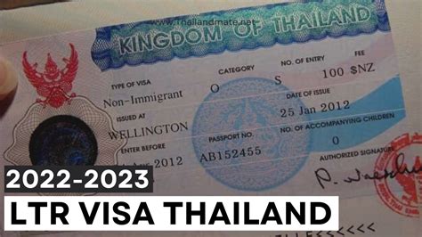 Thailand Long Term Resident Visa Ltr Thailand Mate