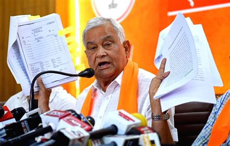 Jaipur Bjp Rajya Sabha Mp Kirodi Lal Meena Addresses A Press Conference