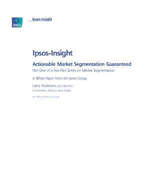 Ipsos Segmentation Fill Online Printable Fillable Blank Pdffiller