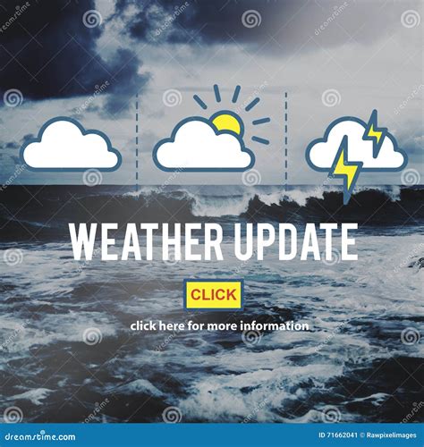 Weather Update Information Prediction Climate daily Concept Stock Image