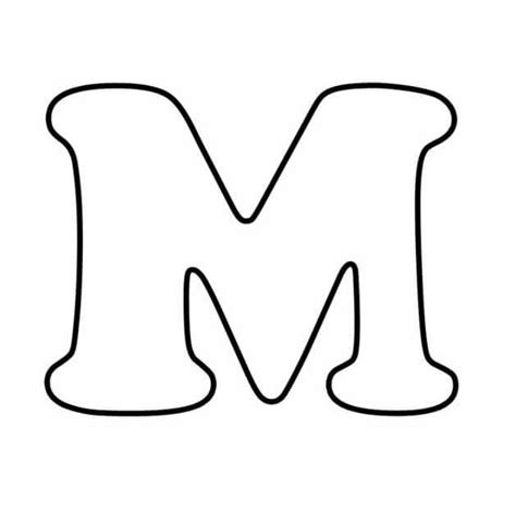 Letter M Template Free Printable