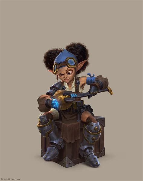 Halfling Artificer By Forrest Imel Imaginaryscholars Pathfinder