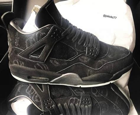 KAWS Air Jordan 4 Black Suede Sample - Sneaker Bar Detroit