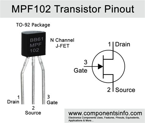 Mpf Jfet Pinout Features Equivalents Datasheet Off