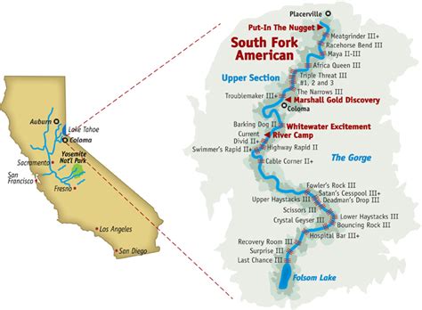 South Fork American River Whole River 1 Day Rafting Trip