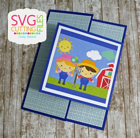 Svg Cutting Files Fun Fold Square Cards