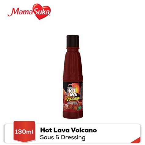 Jual Mama Suka HOT LAVA VOLCANO Delisaos 130 Ml Saus SambalPedas HALAL Shopee Indonesia