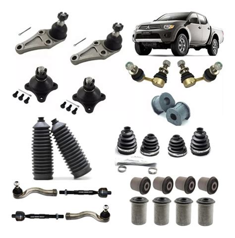 Kit Pivo Terminal Bucha Axial Coifa L Triton Pajero Full Rj