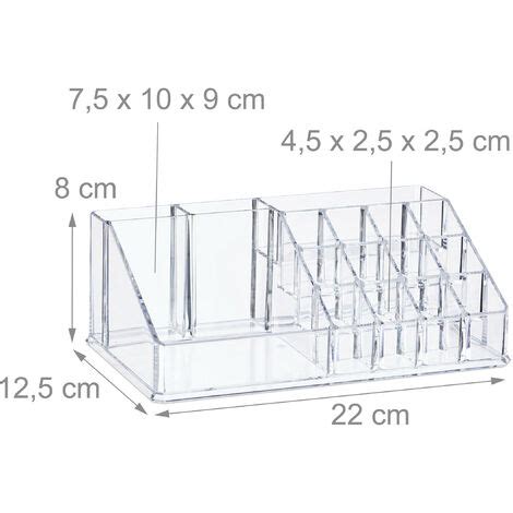 Relaxdays Kosmetik Organizer Aus Acryl Make Up Organizer Mit