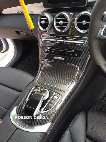 Mercedes C Class W205 CENTRE CONSOLE PANEL CARBON FIBER Robson Design