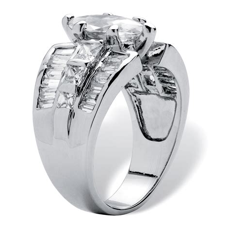 Tcw Marquise Cut Cubic Zirconia Engagement Anniversary Ring