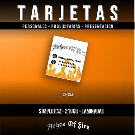 1000 Tarjetas Personales Laminadas 6x5cm 210gr Simple Faz Envío gratis