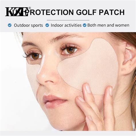 Pairs Uv Face Patch Golf Sun Protection For Outdoor Activities