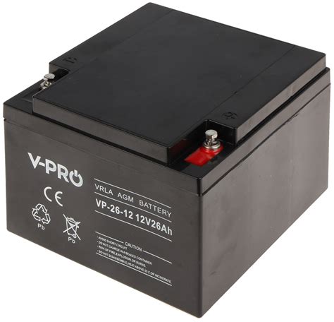 BATTERY 12V 26AH VPRO Battery Capacity Up To 30Ah Delta