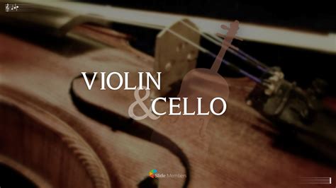 Violine Cello Pr Sentation Powerpoint Templates Design