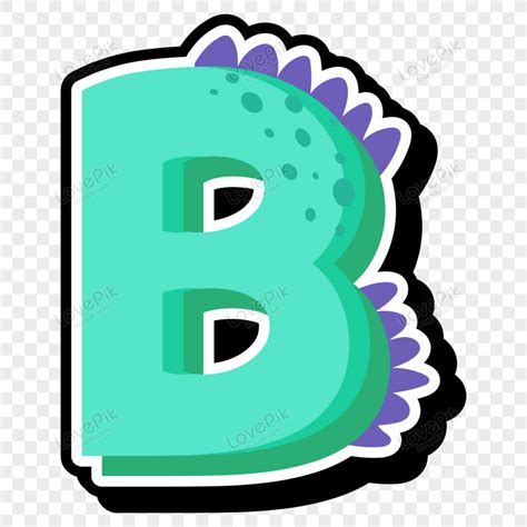 B Alphabet Cartoon Illustration Larawannumero Ng Graphicsformat Ng