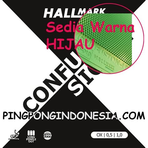 Jual Hallmark Confusion Lp Ox Karet Pingpong Rubber Tenis Meja Long