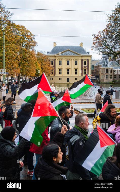 Pro Palästina marsch in den Haag Niederlande am 15 Oktober 2023 Sie